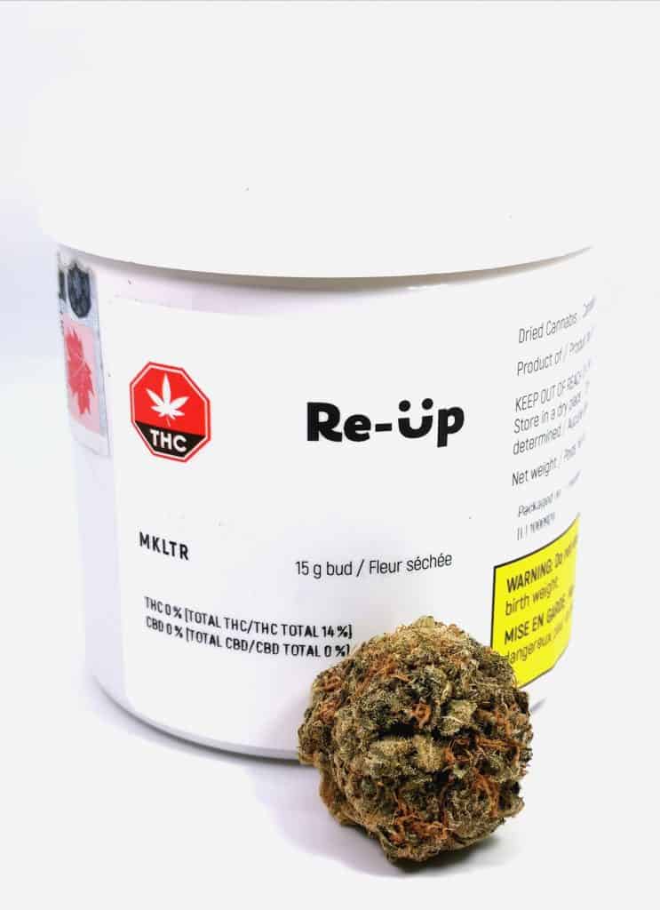 mk ultra strain review, picture of packaging and flower