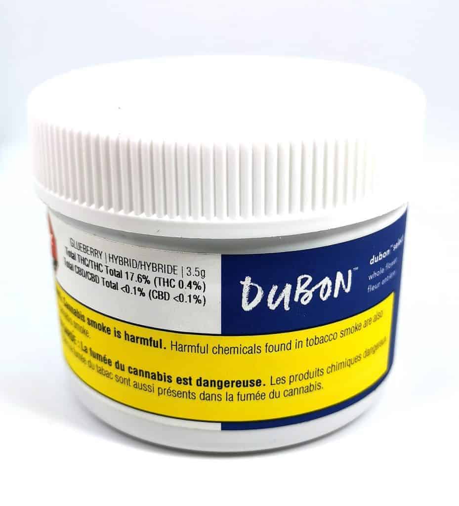 glueberry strain review picture of container