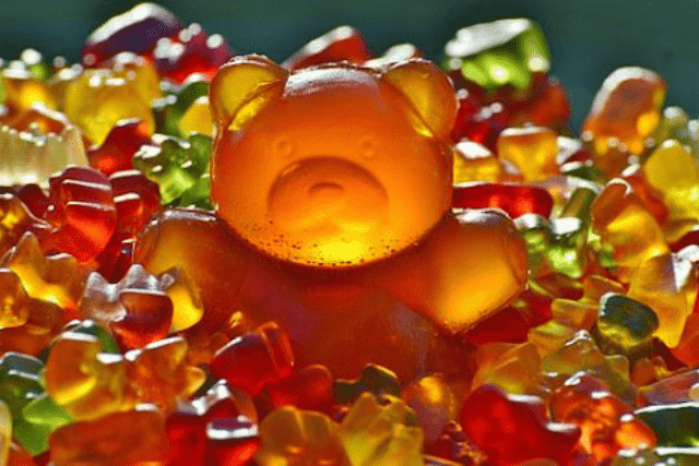 teddy bear shaped thc gummies