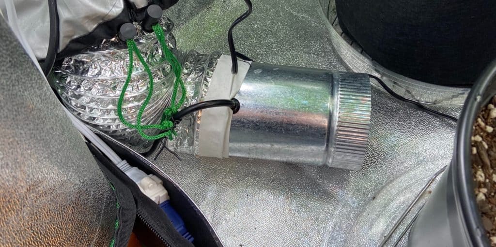 grow tent exhaust pipe and ventilation system