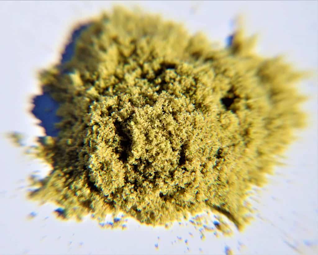 pile of pressed pollen hash