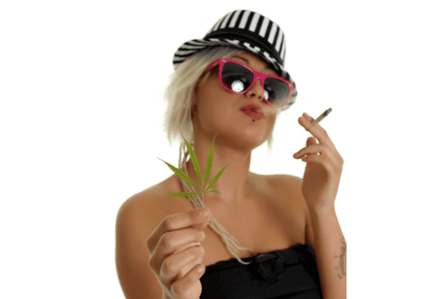 young blond smoking marijuana - featured image