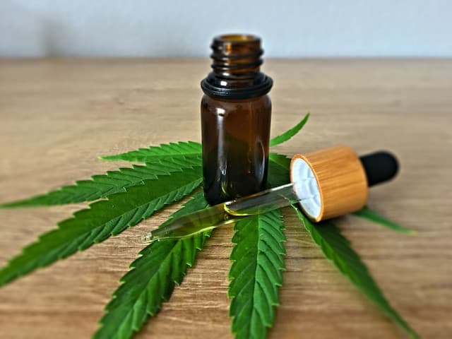 Cannabidoil on a tinted bottle - featured image