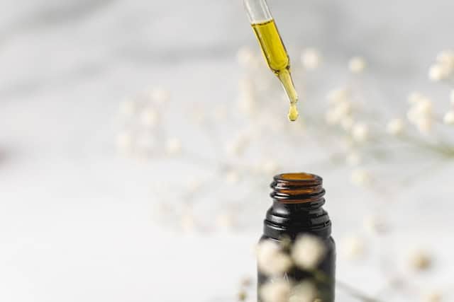cannabis oil on a pippet