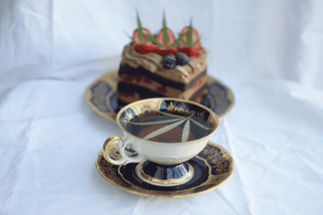 cbd tea and cake