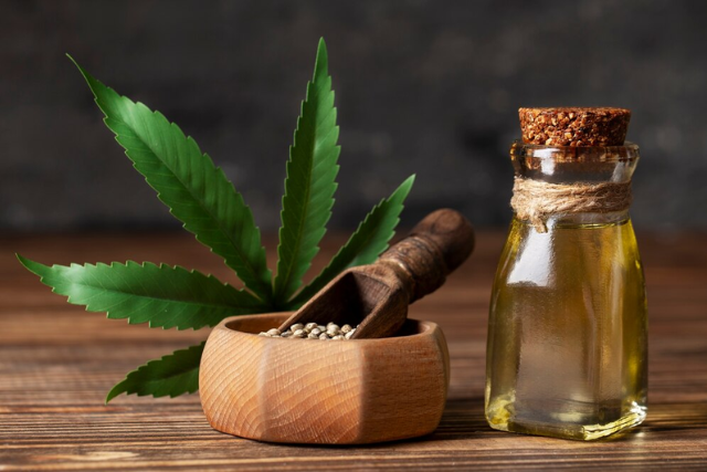CBD oil stored in a jar - featured image