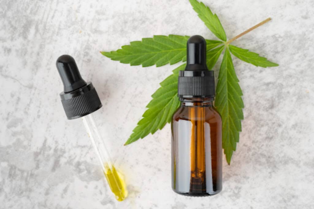 cannabis oil on bottle - featured image